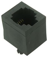 MH CONNECTORS MHRJJ66NFV 模块连接器, 模制插座, 1 x 1 (端口), 6P6C, 通孔安装