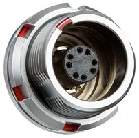 AMPHENOL LTW SLKC-A08EEFP-GCP-001 圆形连接器, Standard Circular Connector, FLO+ K系列, 面板安装插座, 8 触点, PCB插座, 推挽