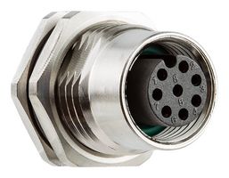 AMPHENOL LTW SM12A-05PFFS-SF8001 Sensor Connector, M12, Female, 5 Positions, Solder Socket, Straight Panel Mount