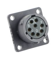 SOURIAU-SUNBANK / EATON UTSX012E8S 圆形连接器, Standard Circular Connector, TRIM TRIO UTSX Series, 墙壁安装插座, 8 触点, 焊接插座, 卡口