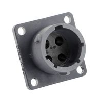 SOURIAU-SUNBANK / EATON UTSX0124P 圆形连接器, Standard Circular Connector, TRIM TRIO UTSX Series, 墙壁安装插座, 4 触点, 压接引脚-无触芯, 卡口