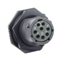 SOURIAU-SUNBANK / EATON UTSX712E8S 圆形连接器, Standard Circular Connector, TRIM TRIO UTSX Series, 锁紧螺母插座, 8 触点, 焊接插座, 卡口
