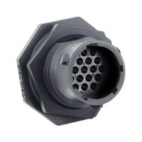 SOURIAU-SUNBANK / EATON UTSX71419P 圆形连接器, Standard Circular Connector, TRIM TRIO UTSX Series, 锁紧螺母插座, 19 触点, 压接引脚-无触芯, 卡口