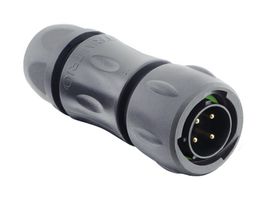 SOURIAU-SUNBANK / EATON UTSX6JC12E4P 圆形连接器, Standard Circular Connector, TRIM TRIO UTSX Series, 电缆安装插头, 4 触点, 焊接引脚, 卡口