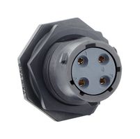 SOURIAU-SUNBANK / EATON UTSX712E4S 圆形连接器, Standard Circular Connector, TRIM TRIO UTSX Series, 锁紧螺母插座, 4 触点, 焊接插座, 卡口