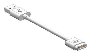 MULTICOMP PRO MP009325 磁性连接器线缆组件, USB A 插头, 磁性7路插头, 2 A, 1 m, 3.3 ft