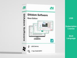 NI (NOW PART OF EMERSON) 784270-35WM Test Software, DIAdem Software, Base, Subscription, USB, Multi Language