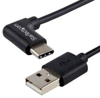 STARTECH USB2AC1MR USB 线缆，1 m（3 ft）USB 转 USB-C 线缆，直角，USB 2.0，USB-A 转 USB-C