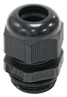 MULTICOMP PRO MP009453 Cable Gland, MP-WNAP, M20, Nylon (Polyamide), Black, 5 mm, 10 mm