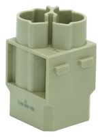 MULTICOMP PRO MP009481 重载型连接器, MP-HM 嵌入件, 模块, 2触芯, 插头, 压接针-无触芯