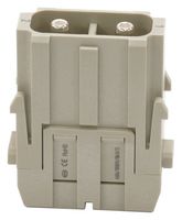 MULTICOMP PRO MP009489 重载型连接器, MP-HM 嵌入件, 模块, 2触芯, 插头, 螺丝销