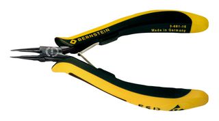 BERNSTEIN WERKZEUGFABRIK 3-681-15 长圆形尖嘴钳, 130mm, 静电防护安全, 精准钳口调节