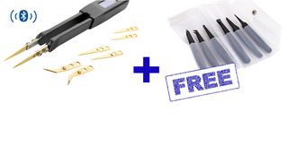 IDEAL-TEK ST-5S & K6PICF PROMO LCR仪表, 表面贴装元件测试镊子, 10 kHz, 999 mH, 4999 µF, 9.9 Mohm, Smart Tweezers Colibri ST-5S Series