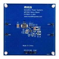 MONOLITHIC POWER SYSTEMS (MPS) EV3363-J-00A 评估板,MP3363GJ,升压,模拟/PWM,1.8 V 至 36 V,0.4 A,40 Vout