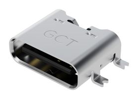GCT USB4135-GF-A 连接器, USB, 3A, 48V, USB C, 插座, 6 路, 表面安装, 水平
