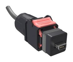 AMPHENOL COMMUNICATIONS SOLUTIONS NDHN4A2AB0A 以太网线缆, IP67, Cat6a, IX A型插头至自由线端, 2 m, 6.6 ft