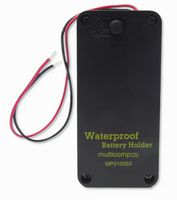 MULTICOMP PRO MP010063 Battery Holder, 2xAA Size, 150mm, with Switch, Screw, IP65