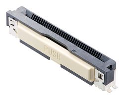 MOLEX 200485-0520 FFC / FPC Board Connector, 0.5 mm, 20 Contacts, Easy-On 200485 Series, Solder, Bottom, 1 Row