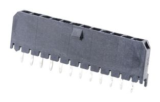MOLEX 43650-1215 引脚针座, 线至板, 3 mm, 1 排, 12 触点, 通孔直型, Micro-Fit 3.0 43650 Series