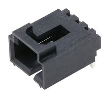 MOLEX 70553-0037 引脚针座, 线至板, 2.54 mm, 1 排, 3 触点, 通孔直角, SL 70553 Series