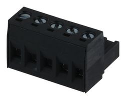 MOLEX 39520-0005 插拔式接线端子, 5 mm, 5 路, 26 AWG, 12 AWG, 3.31 mm², 螺丝