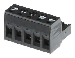 MOLEX 39530-0005 插拔式接线端子, 5.08 mm, 5 路, 26 AWG, 12 AWG, 3.31 mm², 螺丝