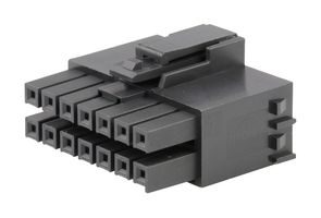 MOLEX 172258-3114 连接器外壳, 黑色, Ultra-Fit 172258 Series, 插座, 14 路, 3.5 mm, Molex Ultra-Fit 172253 系列母压接端子