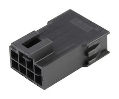MOLEX 201444-1108 连接器外壳, 黑色, Nano-Fit 201444 Series, 插头, 8 路, 2.5 mm, Molex Nano-Fit 201447 系列公压接端子