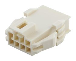 MOLEX 201444-2208 连接器外壳, 自然色, Nano-Fit 201444 Series, 插头, 8 路, 2.5 mm, Molex Nano-Fit 201447 系列公压接端子