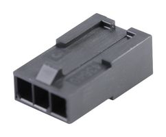 MOLEX 43640-0311 连接器外壳, 黑色, Micro-Fit 3.0 43640 Series, 插头, 3 路, 3 mm, Molex Micro-Fit 43031 系列公压接端子