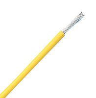RAYCHEM - TE CONNECTIVITY 44A0111-20-4 Wire, PVDF, Yellow, 20 AWG, 19 x 32AWG, 328 ft