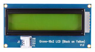 SEEED STUDIO 104020113 LCD 板,线缆,16x2,黄底黑字,Arduino,Raspberry Pi 和 ArduPy 板