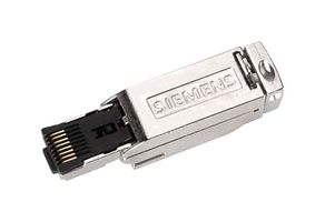 SIEMENS 6GK1901-1BB11-2AA0 Modular Connector, RJ45 Plug, 1 x 1 (Port), 8P8C, Cat6, IP20, Cable Mount