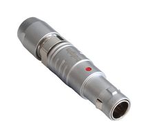 BULGIN LIMITED PPCFGG0004CLAD 圆形连接器, 标准圆形连接器, Push Pull X Series, 直型插头, 4 触点, 焊接引脚, 推挽