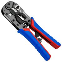 KNIPEX 97 51 13 压接工具, 棘轮, 屏蔽和非屏蔽的8P8C RJ45西式插头