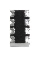YAGEO TC124-JR-0733RL 固定阵列电阻, 33 ohm, 隔离, 4 Resistors, 0804 [2010公制], 凹型, ± 5%
