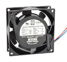 ORION FANS OA825AP-11/22-1WB AC轴流风扇, 115V / 230V, 方形, 80 mm, 25 mm, 球式轴承, 25 CFM