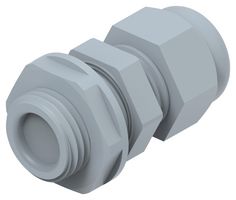 ENTRELEC - TE CONNECTIVITY 1SNG626017R0000 电缆压盖, 带锁紧螺母, M16 x 1.5, 4 mm, 8 mm, 尼龙6 (聚酰胺 6), 灰色, IP66, IP68
