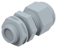 ENTRELEC - TE CONNECTIVITY 1SNG626026R0000 电缆压盖, 带锁紧螺母, M16 x 1.5, 5 mm, 10 mm, 尼龙6 (聚酰胺 6), 灰色, IP66, IP68