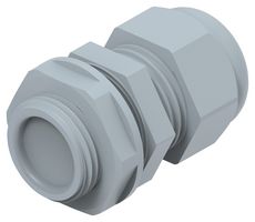 ENTRELEC - TE CONNECTIVITY 1SNG626038R0000 电缆压盖, 带锁紧螺母, M20 x 1.5, 6 mm, 12 mm, 尼龙6 (聚酰胺 6), 灰色, IP66, IP68