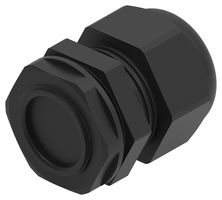 ENTRELEC - TE CONNECTIVITY 1SNG626078R0000 电缆压盖, 带锁紧螺母, M25 x 1.5, 13 mm, 18 mm, 尼龙6 (聚酰胺 6), 黑色, IP66, IP68