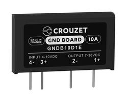 CROUZET GNDB10D1E 固态继电器, 10 A, 36 VDC, 通孔安装, PC引脚, DC开关