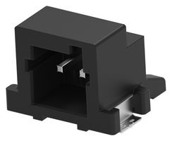 TE CONNECTIVITY 4-2336678-2 引脚针座, 黑色,B键, 线至板, 2 mm, 1 排, 2 触点, 表面安装直角, SGI2.0 Series