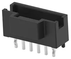 TE CONNECTIVITY 4-2232826-6 引脚针座, 黑色，B键, 线至板, 2 mm, 1 排, 6 触点, 通孔直型, SGI2.0 Series