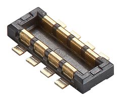 MOLEX 207420-0081 Mezzanine Connector, Plug, 0.8 mm, 2 Rows, 8 Contacts, Surface Mount, Copper Alloy