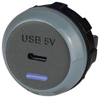 ALFATRONIX PVPRO-C USB充电器插座, IP30, PVPro Series, 2.5 A, 24 V, 1端口, USB C