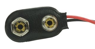 KEYSTONE 234 电池触点, PP3 (9V), 导线, 黄铜, 镀镍触芯