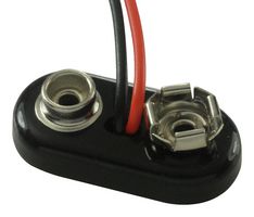 KEYSTONE 2242 电池触点, PP3 (9V), 导线, 磷青铜, 镀镍触芯