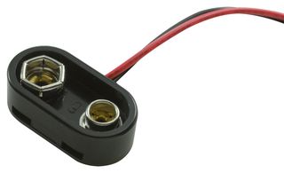 KEYSTONE 81-6 电池触点, PP3 (9V), 导线, 黄铜, 镀镍触芯