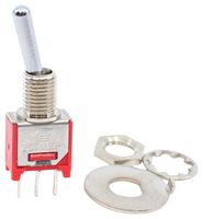 E-SWITCH 200MSP1T1B1M2QEH 拨动开关, 微型, 开-开, SPDT, 不发光, 200 Series, 通孔安装, 3 A